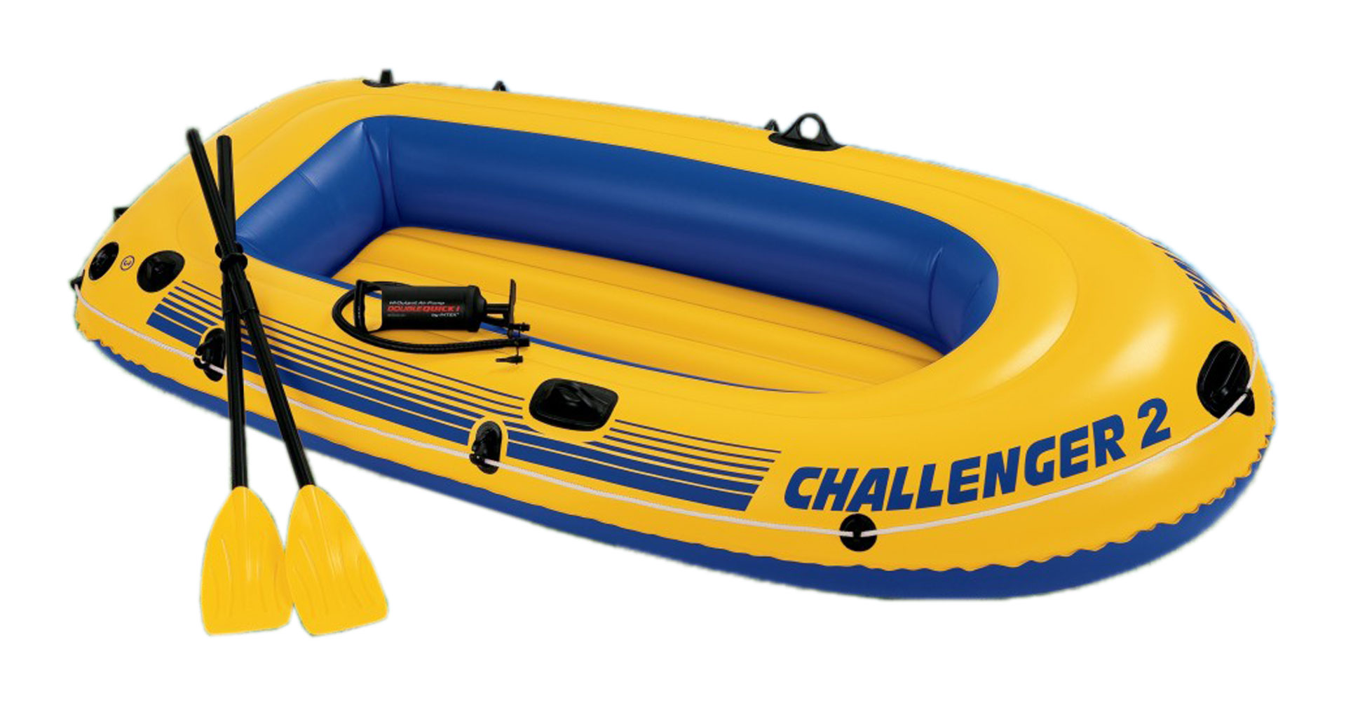 Intex Challenger 2 Inflatable Boat Blue 1 Place